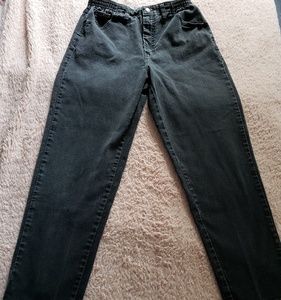 Lee black mom jeans 10short